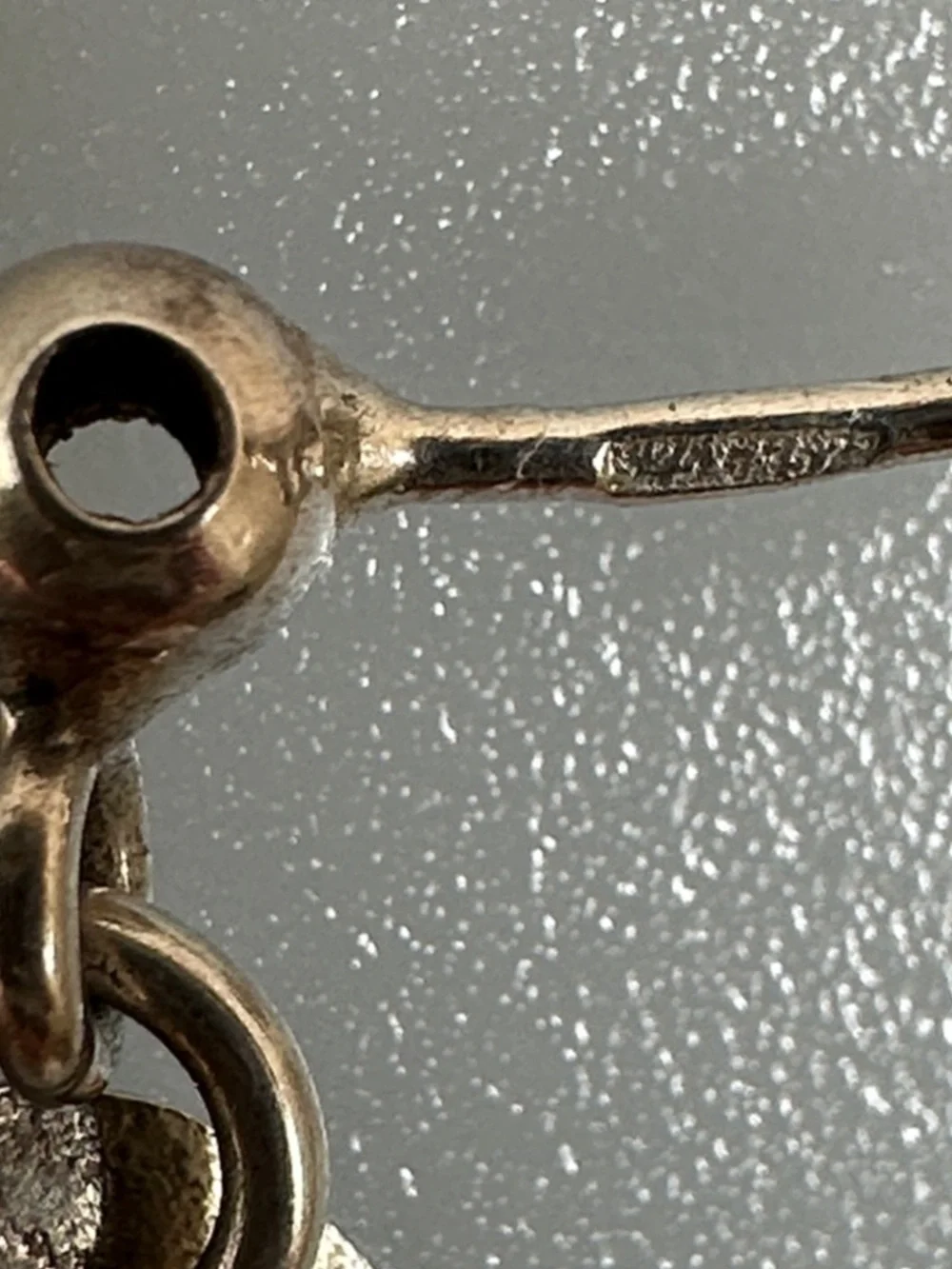 925 Sterling silver Triple Ring Drop Earrings - Picture 4 of 4